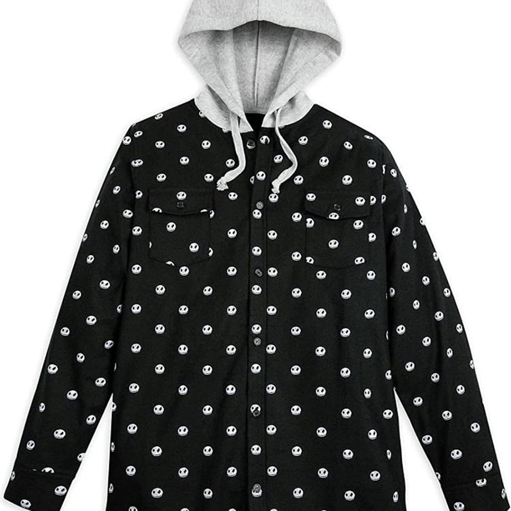 Nightmare Before Christmas flannel hoodie NWT